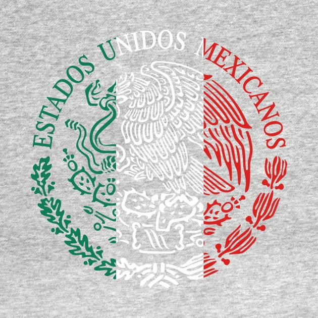 Escudo Nacional Mexicano - Emblema Tricolor by verde